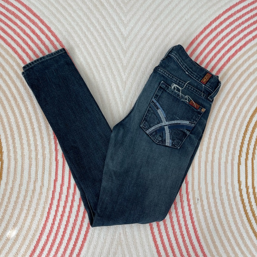Designer Jeans, Mid-Rise, Size 27, 7 For All Mankind